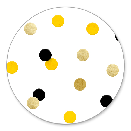 Confetti goud/wit